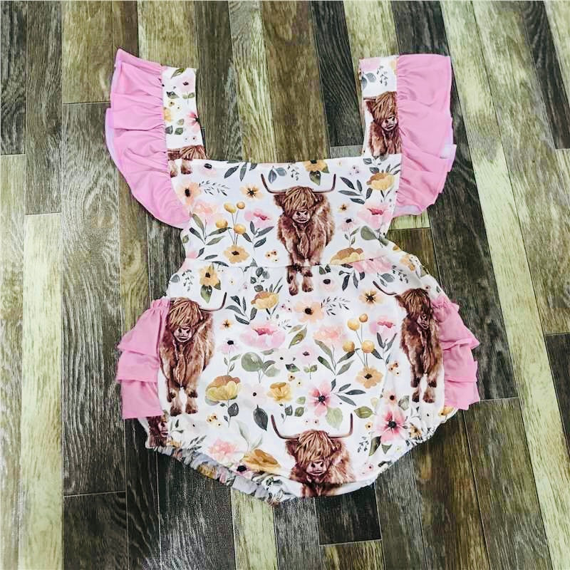 Sweet Highlander ruffle romper