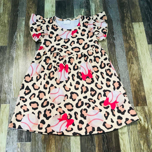 Baseball and Bows pearl dress