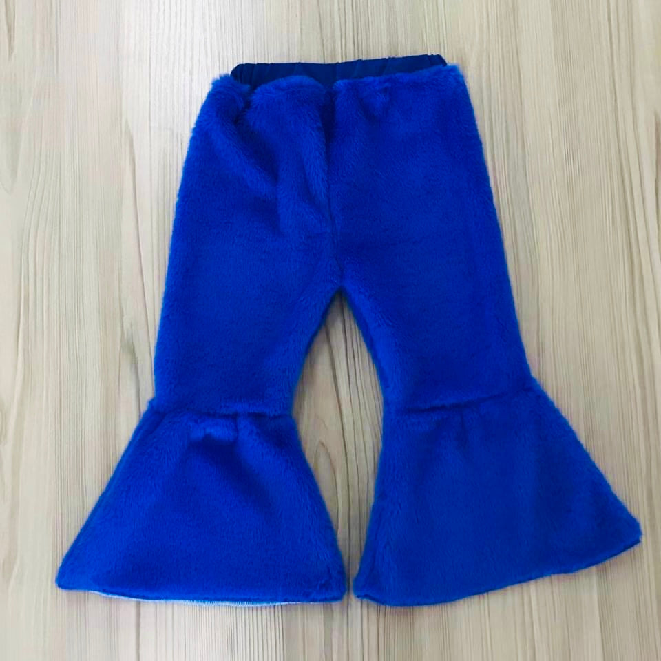 Sherpa bell bottoms- royal blue