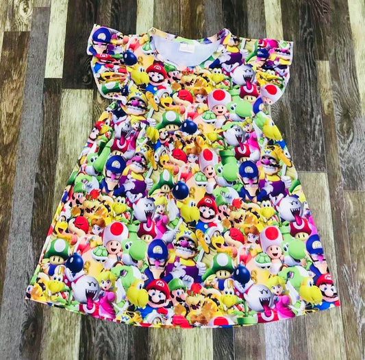 Mario collage dress