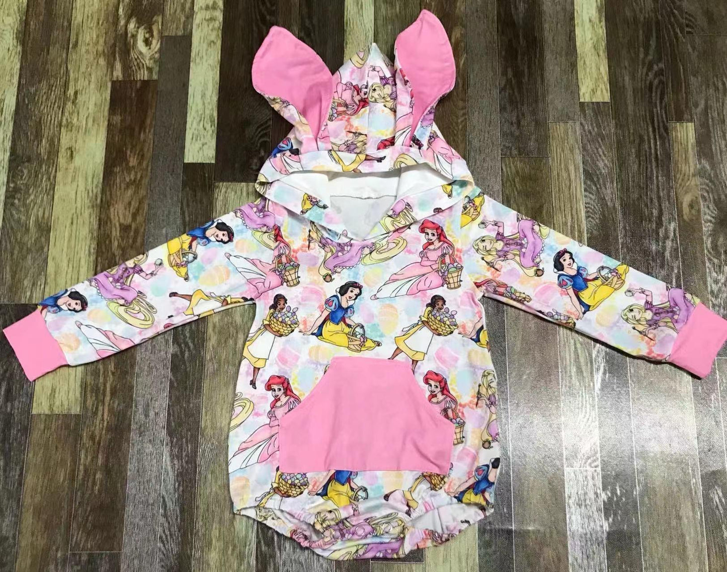 Princess egg hunt romper