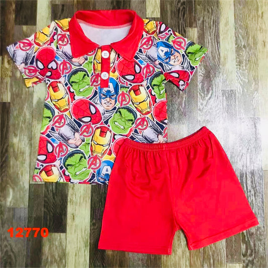 Superheroes short set