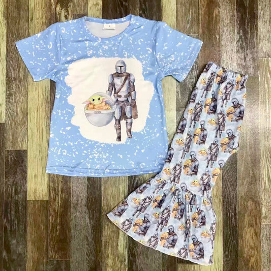 Baby Yoda Star Wars Bellbottom set