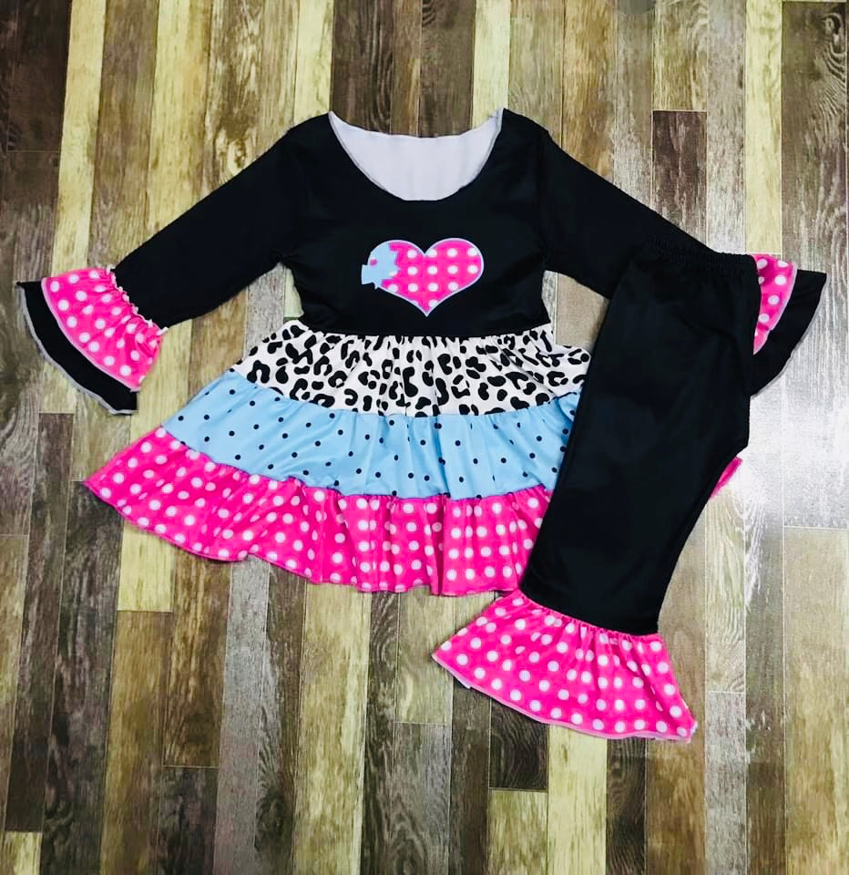 Polka Dot Hearts set