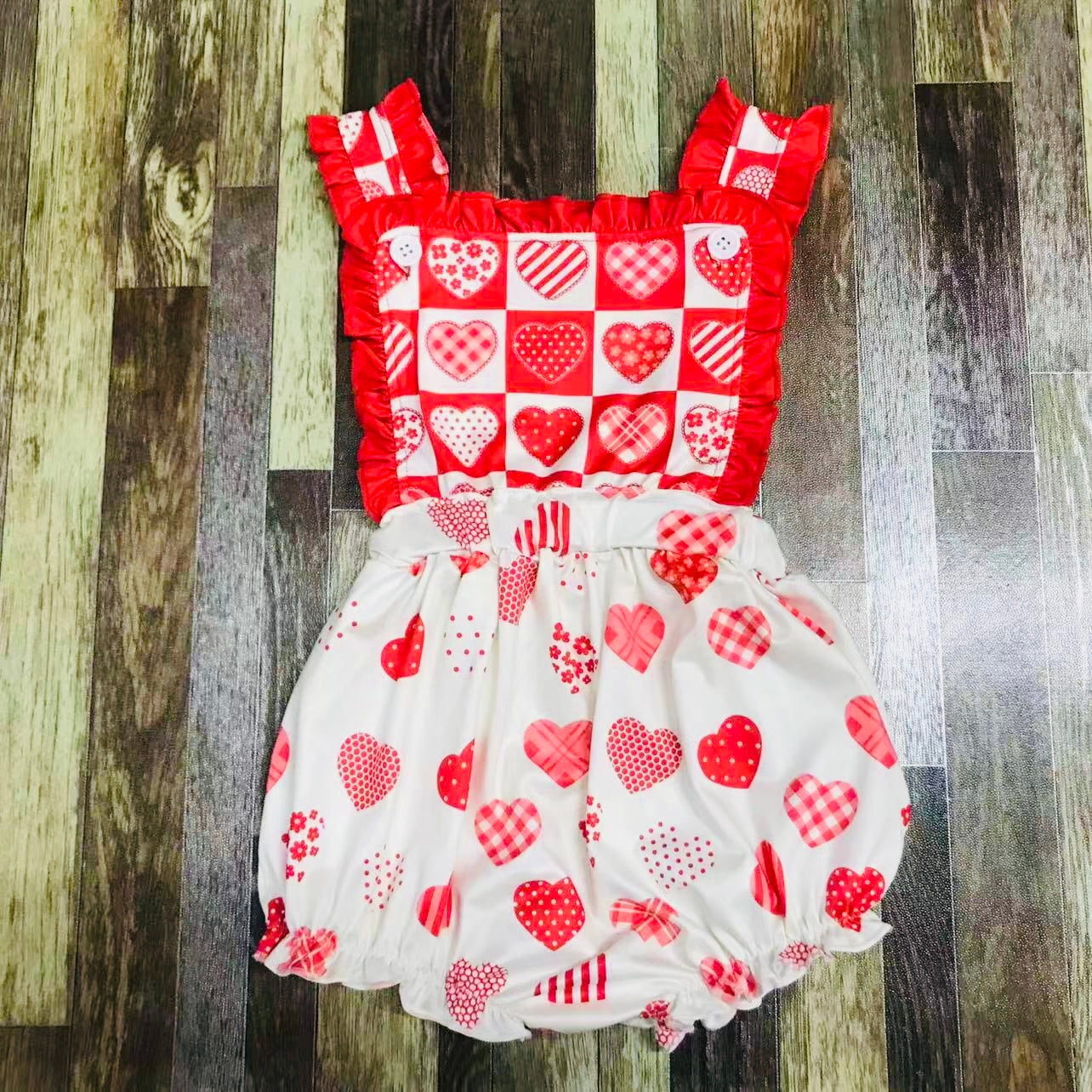 Be My Valentine Bubble romper