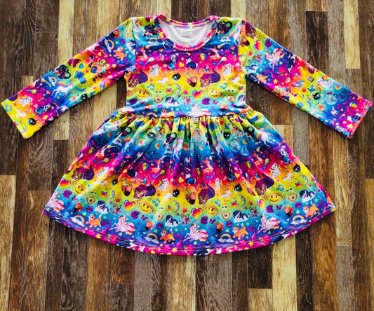 The Lisa Dress 💖🪩💕💜💙💚