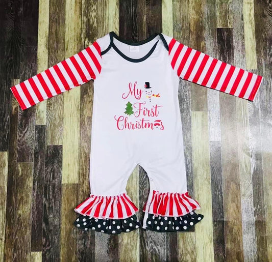 My First Christmas romper