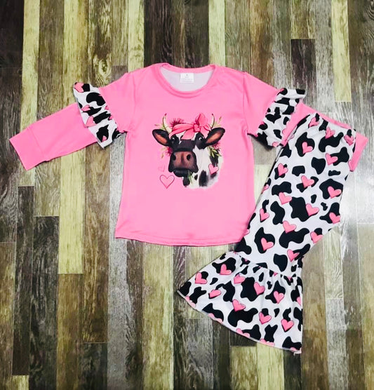 Luv Moo!! 💕 Bellbottom set