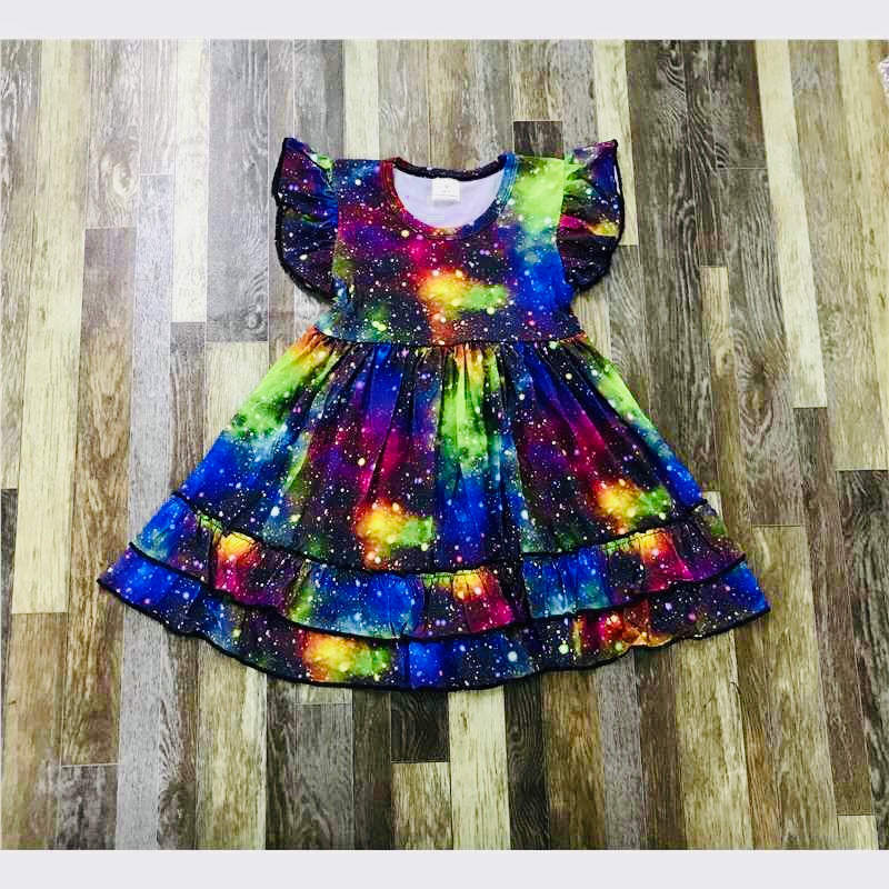 Galaxy Ruffle dress 💜