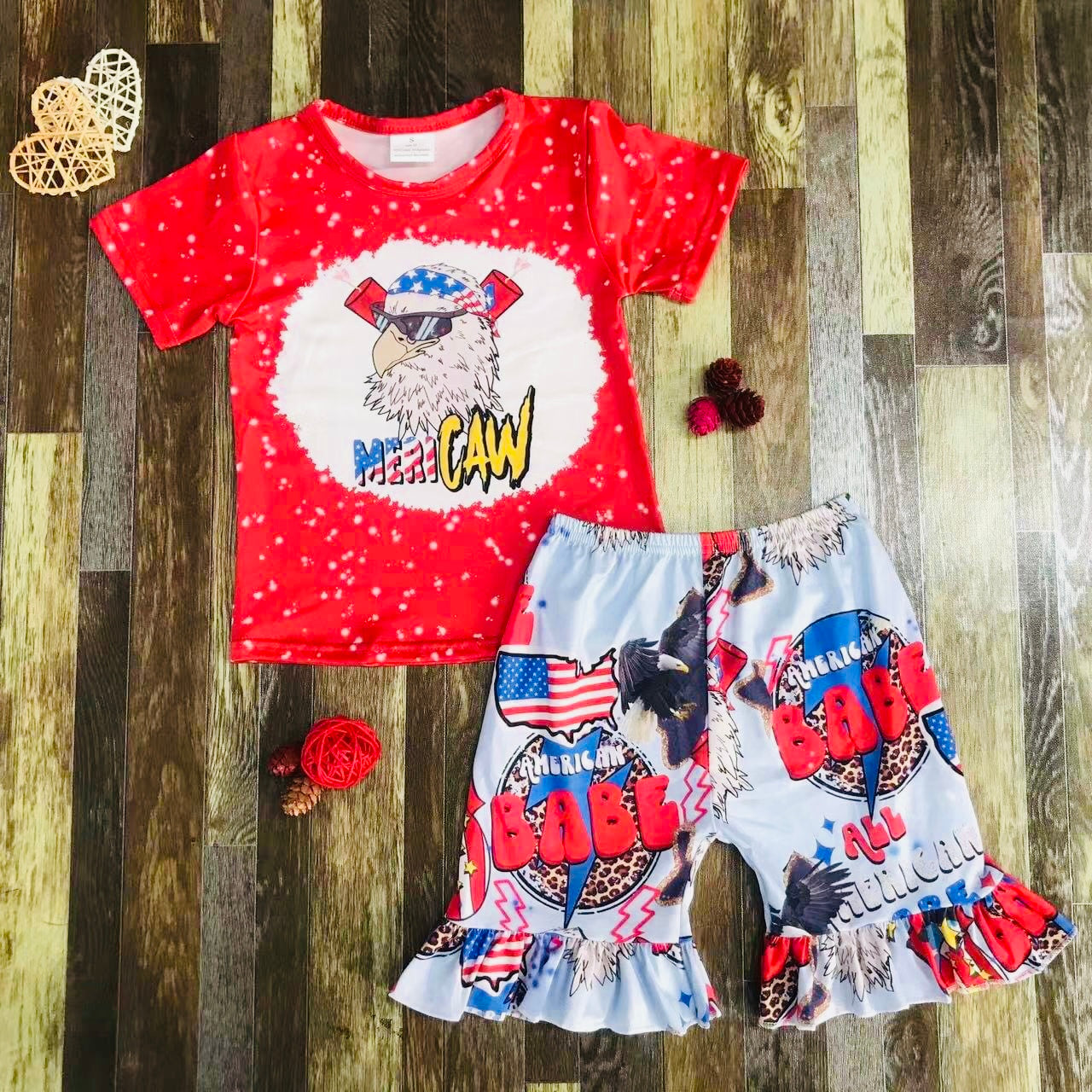 American Babe boutique short set