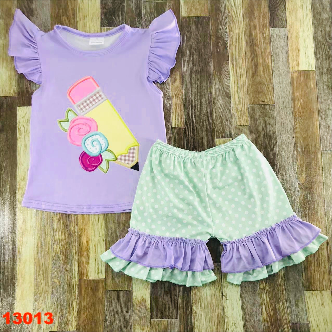 Sweet school day short set