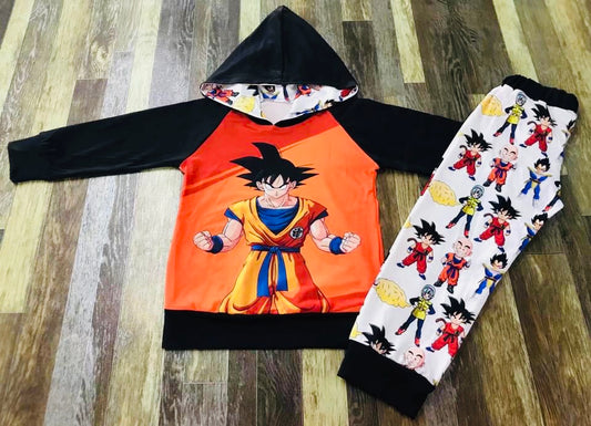 Dragon ball Z hoodie set