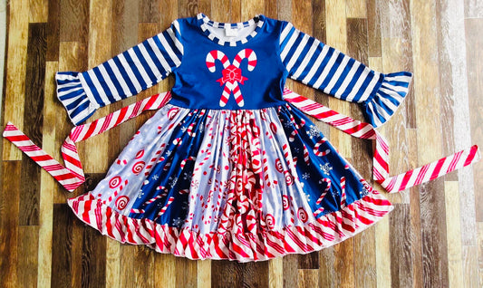 Candy Cane Cutie twirl dress