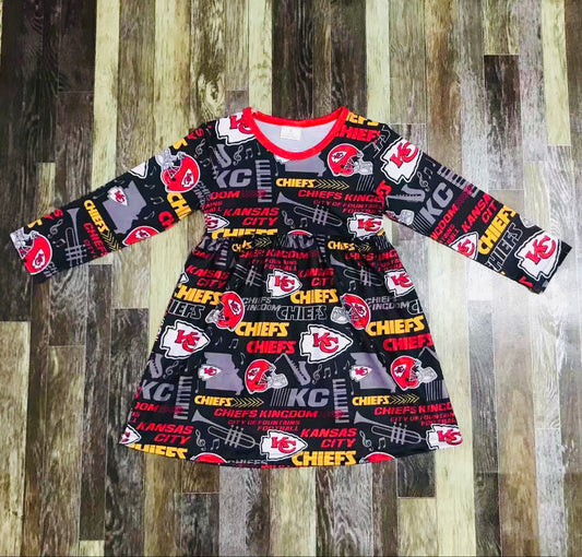 Chiefs long sleeve dress