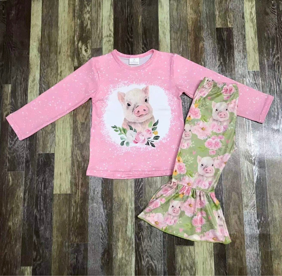 Little Piglet 🐷Bellbottom set