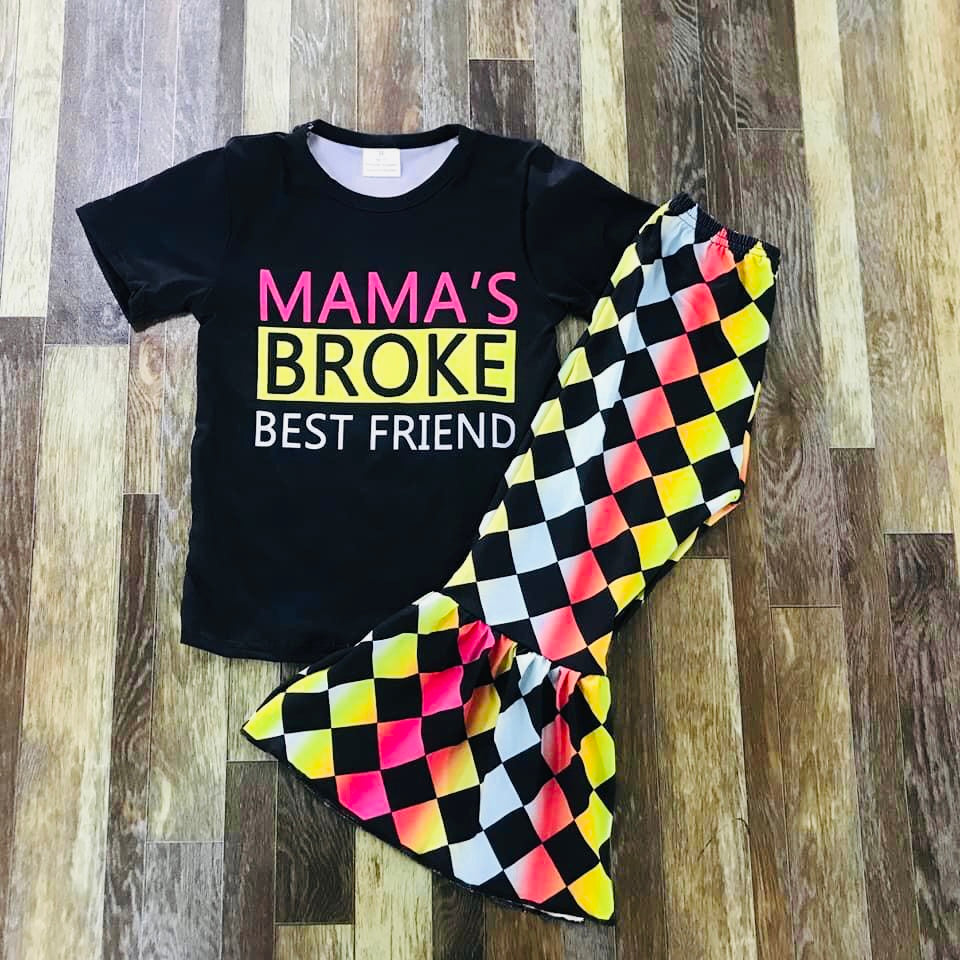 Broke best friend 🛍 Bellbottom set