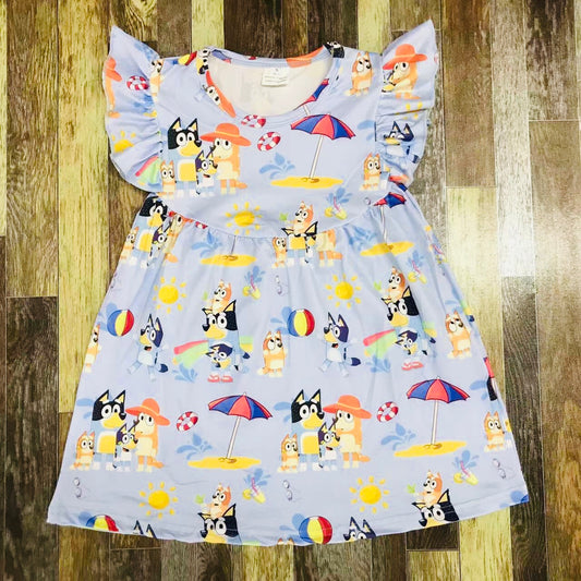 Beach vacation Bluey dress