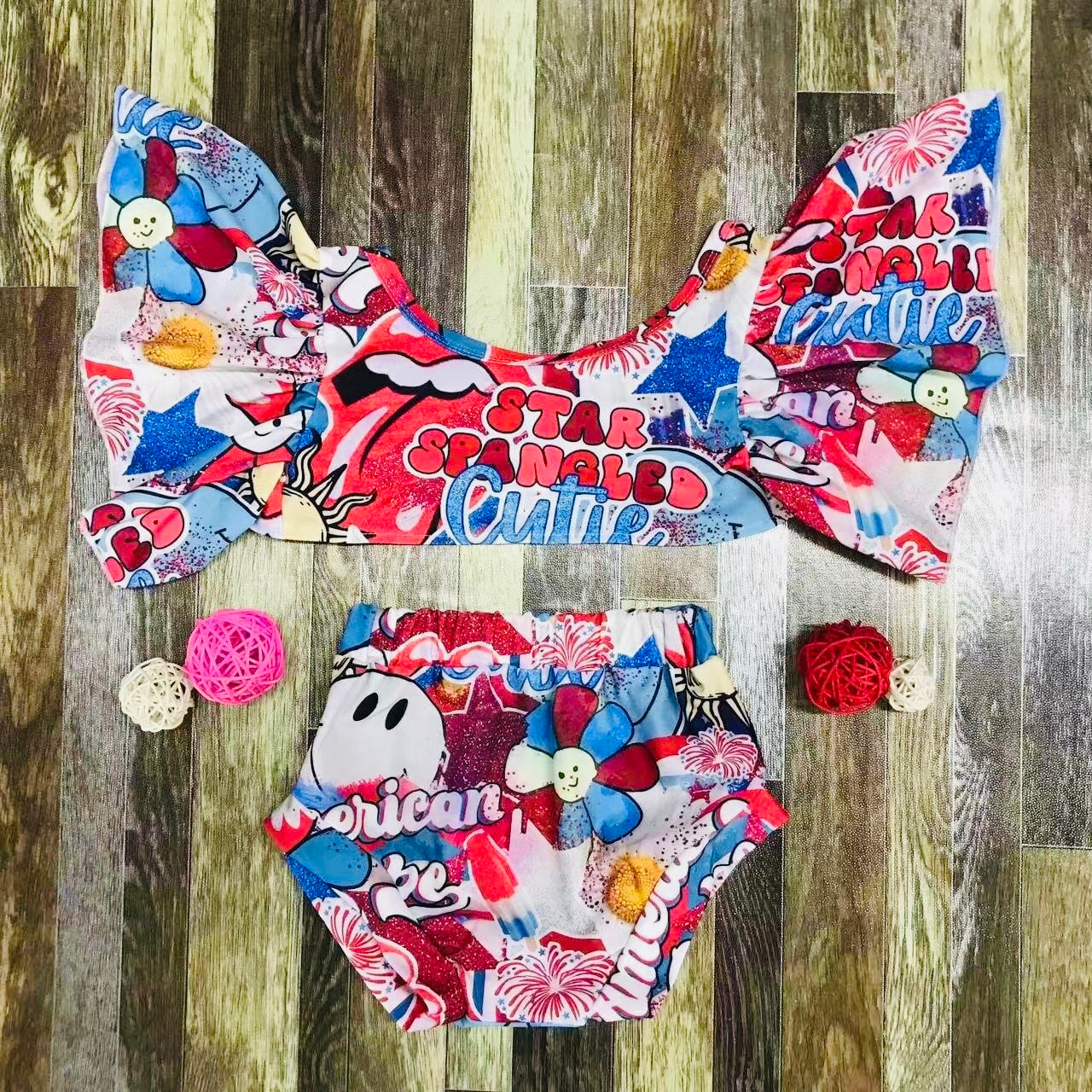 Star Spangled Cutie bummie set