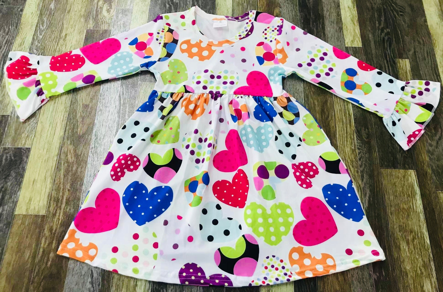 Paper Hearts 💕 Long sleeve dress