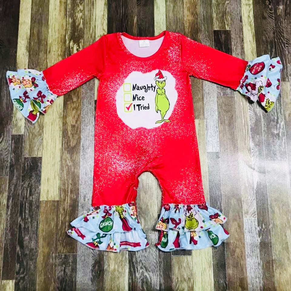 I tried! grinch romper