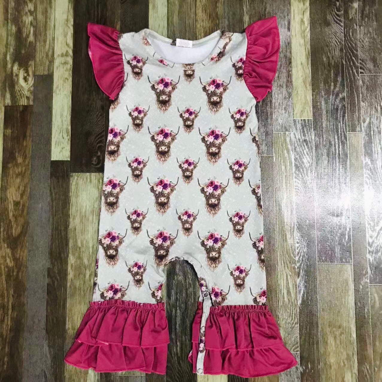 Rosy Highlander romper