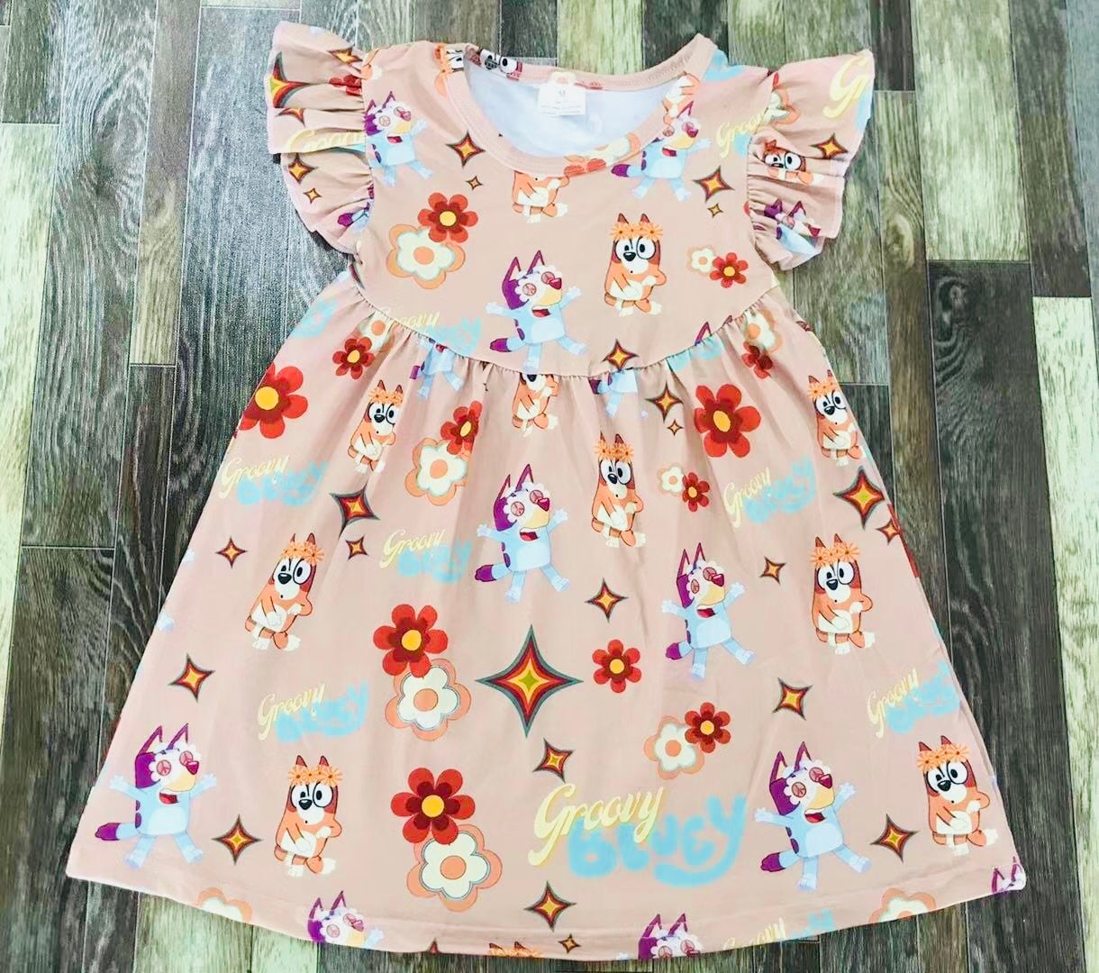 Groovy Bluey pearl dress