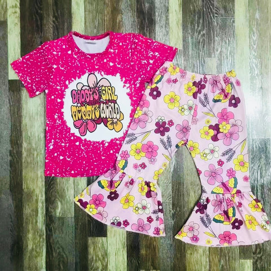 Daddy’s Girl, Mommy’s World Bellbottom set